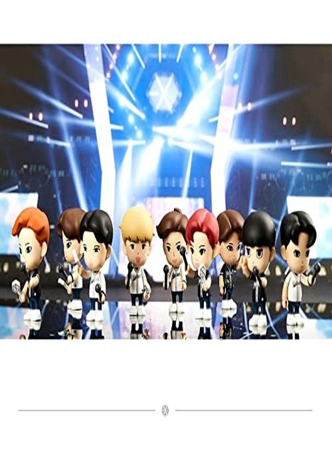 Trunkin | Kpop Exo Music Band Action Figure 9 Pcs Set PVC Figures | Collectibles Toy Model Set for Collection Action Figurines (8-9Cm) - Image 1